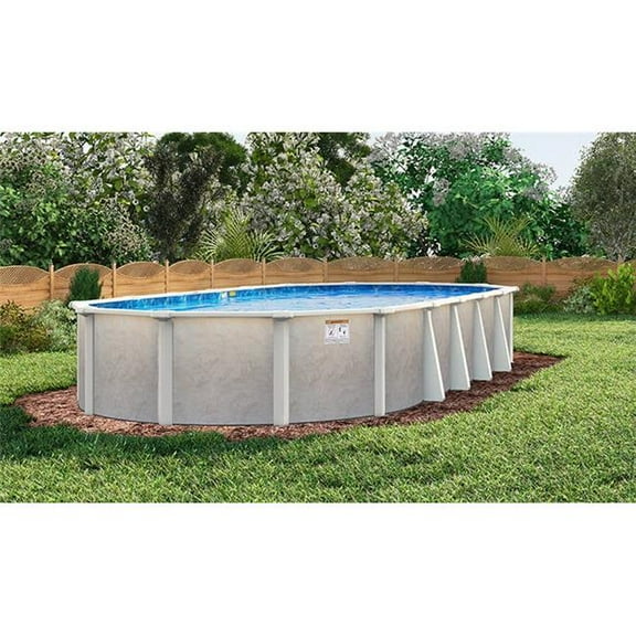 Trendium Pool Products PAT153052 15 ft. x 30 ft. x 52 in. Oval Patriot Above Ground Pool for Pool