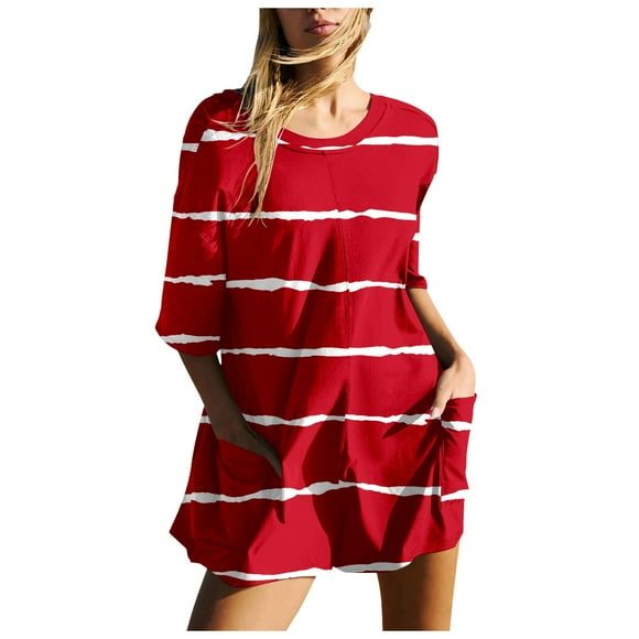Wyzesi Womens Jumpsuit Shorts Romper Women Fashion Solid Printed Casual Short Sleeve Round Neck Pocket Shorts Romper Maternity Jumpsuits for Women Winter Womens Jumpsuits Dressy