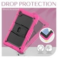 thumbnail image 5 of SaniMore for Samsung Galaxy Tab A8 (SM-X200/X205) 10.5" 2022 Case, 3 Layers Multi-Functional Cover Support Multi-Angle Kickstand & Adjustable Shoulder Strap Shockproof Protective Shell, Rose, 5 of 6