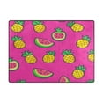 thumbnail image 3 of Pink Fruit Mix 63''x48'' Plush Memory Foam Bath Mat, Soft, Absorbent, Non Slip, Durable, 3 of 7