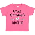 thumbnail image 3 of Inktastic Great Grandmas Favorite- Heart Great Grandchild Boys or Girls Toddler T-Shirt, 3 of 5