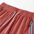 thumbnail image 6 of Big & Tall Men's Athletic Shorts 6" Inseam Running Quick Dry Short Pants Above Knee Length with Zipper Pockets Activewear, 6 of 8