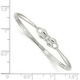 thumbnail image 3 of Sterling Silver Bow Baby Bangle Bracelet Made In Thailand qb1056, 3 of 5