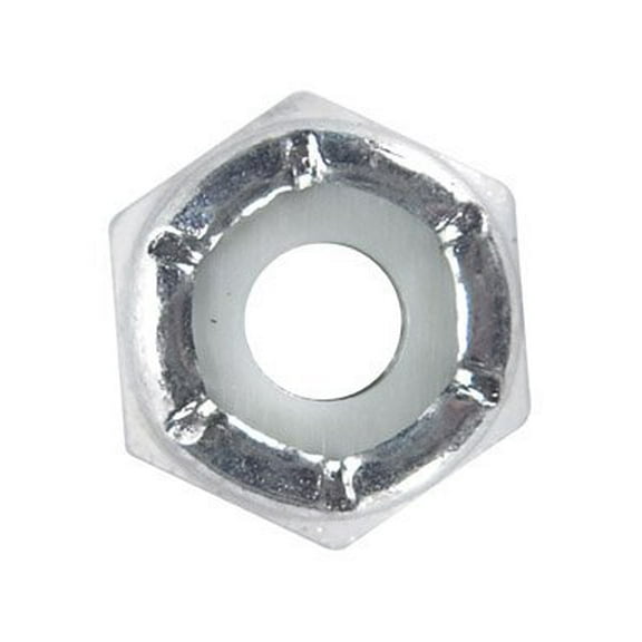 Hillman Nylon Insert Lock Nuts Zinc Coarse Steel 100 / Box