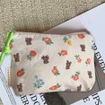 thumbnail image 1 of Bolsa de cosméticos de flores portátil con cuerda lavable para viajes femeninos (oso) Ygjytge Cuidado Belleza, 1 of 3