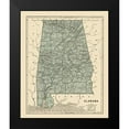 thumbnail image 2 of Morse 15x17 Black Modern Framed Museum Art Print Titled - Alabama - Morse 1845, 2 of 5
