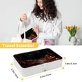thumbnail image 5 of Halloween Portable PU Leather Travel Organizer with Removable Compartment - Necklace and Jewelry Organizer Box, 5 of 6