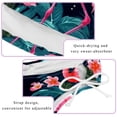 thumbnail image 3 of Flamingo Tropical Rainforest Women's Bikini Set with Detachable Sponge, Adjustable Strap | 2-Pack, Beachwear, Poolside, Swimsuit., 3 of 6