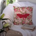 thumbnail image 3 of Caroline's Treasures BB1059-RS-PK-PW1414 Moth Shabby Chic Pink Roses Pillow 14 x 14 Multicolor, 3 of 4