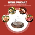 thumbnail image 7 of Wooden Cake Stand with Clear Dome Cover for Pastries, 7 of 7