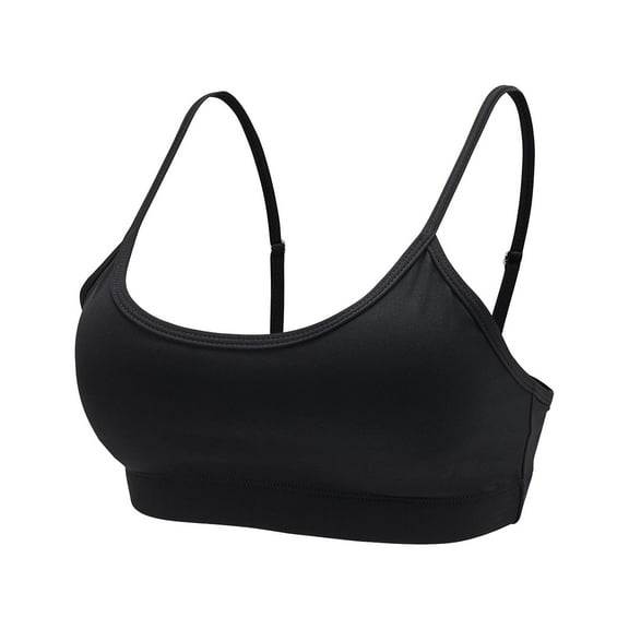 XFLWAM Medium Impact Sports Bra for Women Light Support Workout Bra Padded Adjustable Strappy Yoga Bras Cropped Tank Tops