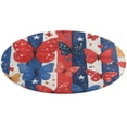 thumbnail image 5 of America Flag Butterfly Round Carpet Circle Rug Outdoor Patio Area Rug Washable Large Area Rugs Hallway Room Decor Fitness Mats, 5 of 8
