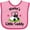 Pink and Fuchsia, variant on Inktastic Golfing Mamas Little Caddy Grandkids Golf Girls Baby Bib