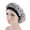 Black&White, variant on Women Satin Night Sleep Cap Hair Bonnet Hat Silk Head Cover Wide Elastic Band