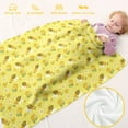 thumbnail image 5 of Kainsy Throw Blanket for Teens Boys Girls, All Season Throw Blanket for Couch/Sofa/Bed, Lightweight Soft Warm Flannel Kids Blankets for Camping/Picnic/Travel, Yellow Honeybee, ”(30"x40"), 5 of 7