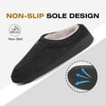 thumbnail image 5 of Ecetana Men's Slippers Slip On Memory Foam House Slippers Comfy Warm Winter Home Shoes, 5 of 7