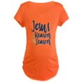 thumbnail image 1 of CafePress - Jesus Is The Reason Maternity T-Shirt - Maternity Dark T-Shirt, 1 of 1