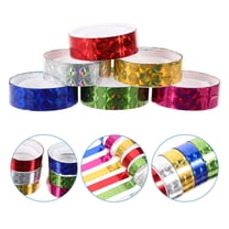HEMOTON Scrapbook Tape for Playing Assorted Color Plastic Craft Tape for Gift Box Decorative Use 12 Rolls