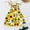 White, variant on Girls Dresses Product Category Toddler Kids Floral Bohemian Sunflowers Sleeveless Beach Straps Dress Clothes
