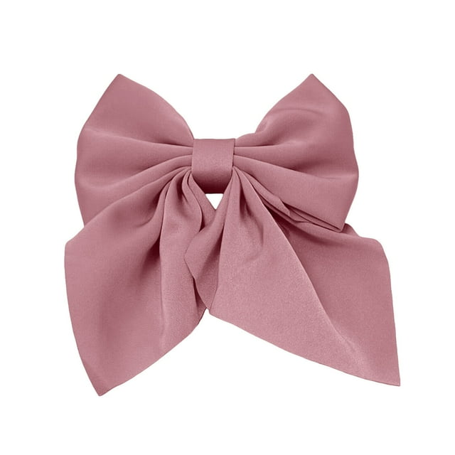 Solid Color Bow Duck Bill Clip Hair Card Female Hair Net Red Candy Color Cute Wind Hair Accessories Back Hair