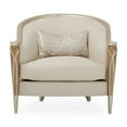 thumbnail image 2 of Michael Amini Villa Cherie Matching Chair - Pearl/Caramel, 2 of 5