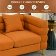 thumbnail image 6 of Ouyessir Living Room Sofa and Loveseat Set,Classic Teddy 3-Seater Sofa and 2-Seater Sofa, Oversized Chesterfield Furniture Sets for Living Room Bedroom, 6 of 6