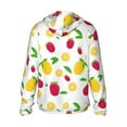 thumbnail image 3 of Balery Strawberry and Lemon Men's Women's UPF 50+ Sun Protection Lightweight Hoodie Performance Long Sleeve Shirt for Fishing Running-XX-Large, 3 of 9