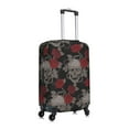 thumbnail image 3 of Daiia Skull and Red Roses Luggage Cover, Thickened Washable Travel Luggage Covers, Elastic Unique Baggage Covers for 18-20 inch Luggage-Small, 3 of 9
