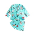 thumbnail image 2 of LYMAYTER Infant Baby 9m-5t Long-Sleeve Top + Short for Toddler Kids Summer Casual Print 2 PCS Outfit, 2 of 10