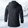 thumbnail image 4 of Men's Winter Workwear Jacket Medium Long Casual Textured Warm Thickened Outdoor Coat, 4 of 5