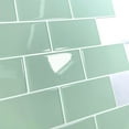 thumbnail image 2 of clevermosaics Green Subway Vinyl Wall Tiles Peel and Stick Backsplash, Removable and Heat Resistant, Pack of 10, 2 of 7