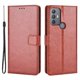 thumbnail image 1 of KAIYANG Funda de piel Crazy Horse para Tcl 30 Se/Tcl 30E/Tcl 306/Tcl 305/Sharp Aquos V6/V6 Plus, color rojo, estilo D, marrón, TCL 30 SE, 1 of 5