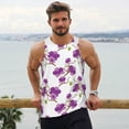 thumbnail image 5 of Rocae Orchids Flowers for Men's Workout Tank Top Men's Running Tank Top Dry Fit Athletic Workout Tank TopsXX-Large, 5 of 9