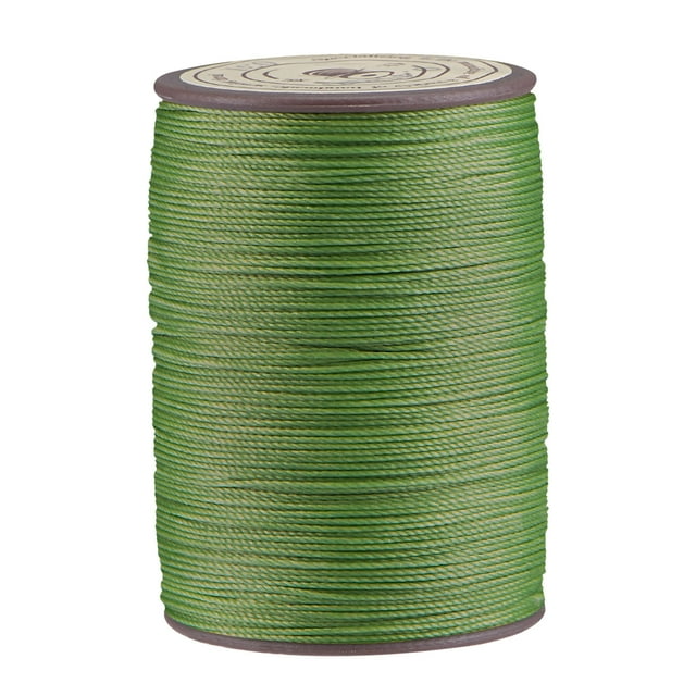 Unique Bargains Fil Ciré en Polyester Vert, 137 Verges