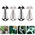 thumbnail image 3 of Miangastore 2pcs Fishbone Tent Stakes Pegs Floor Spring Nails Portable Camping Tent Nails, 3 of 8