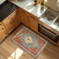 thumbnail image 3 of Lahome Decor 2'x3' Boho Vintage Area Rug,2x3ft Washable Living Room Rugs,Small Entryway Rug,Traditional Non-slip Carpet,Low Pile Foldable Ultra-Thin Vintage Rug for Indoor Front Entrance Kitchen,Red, 3 of 12