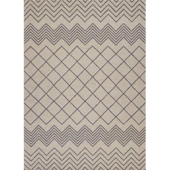 HomeRoots 349943 8 x 10 ft. Wool Ivory Area Rug