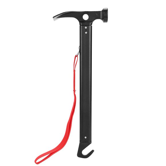 Outdoor Hammer, Tent Hammer, With Strap Black Mountaineering For Hiking Outdoor Camping