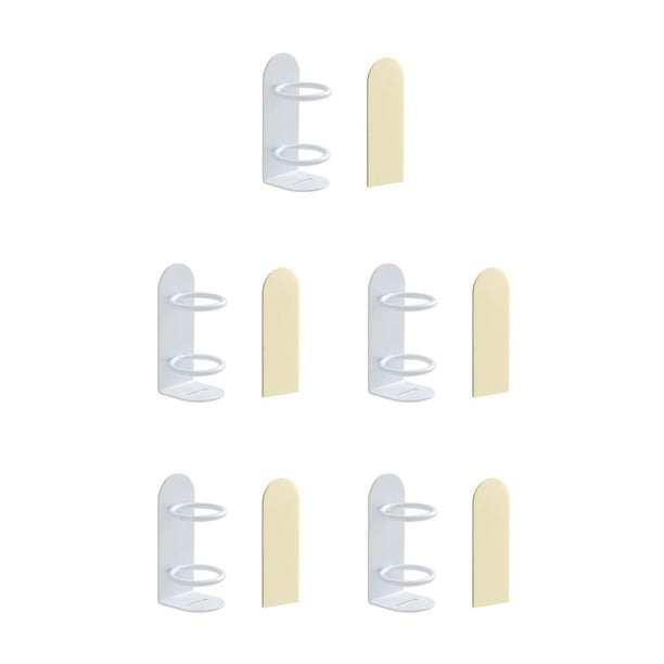 Bewildely Gran oferta, 1 pieza, estante de almacenamiento de cepillo de dientes eléctrico, soporte de cepillo de dientes montado en la pared, blanco 5Conjunto