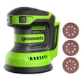 thumbnail image 1 of Greenworks Kit de lijadora orbital de 24 V, lijadora aleatoria de 5 pulgadas, velocidad variable, so, 1 of 8