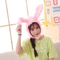 thumbnail image 3 of Gwong Juguete Lindo peluche largo conejo conejito oreja sombrero auricular tapa tapa cálculo cálculo traje foto Gwong 30007377, 3 of 7