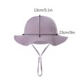 thumbnail image 4 of ameIAEA Toddler Infant Baby Hat for Boys Girls Wide Brim Bucket Hat Breathable Summer Beach Hat, 4 of 4