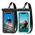 thumbnail image 2 of 2 Pack Waterproof Phone Pouch Universal Waterproof Case Dry Bag for iPhone 14 13 12 11 Pro Max Plus XS XR X 8 Galaxy S22 S21 S20 Pixel Up to 7.0, IPX8 Underwater Phone Protector, 2 of 13
