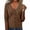 Coffee, variant on Women’s Lightweight V Neck Cardigan Soft Stretchy Button Front Casual Work Purple XL