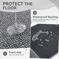 thumbnail image 6 of Kitchen Rugs and Mat Non Slip Washable, Super Absorbent Kitchen Mats for Floor with Rubber Backing, Soft Braided Standing Sink Mat, Anti Fatigue Kitchen Runner Rug Easy to Clean, Gray 17"x30", 6 of 8