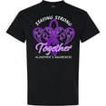 thumbnail image 3 of Inktastic Staying Strong Together Alzheimer's Awareness Purple Ribbon T-Shirt, 3 of 5