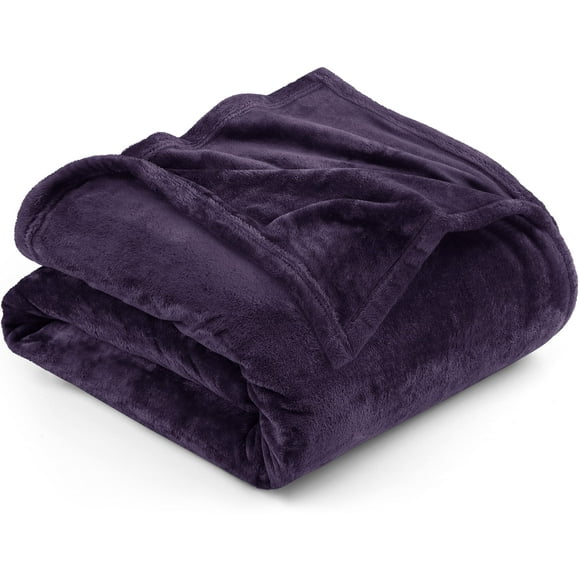 Colcha de forro polar Blanket Utopia, tamaño queen, color morado, 300 g/m²