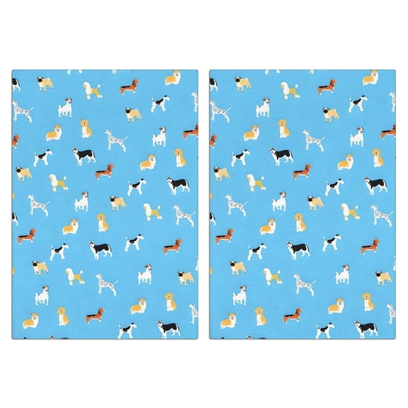 2 Pcs Funny Kitchen Towels,Kirky Hasky Dalmatian Microfiber Dish Towels,Kitchen Tea Towels,Kitchen Towel Set (18" X 26")