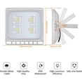 thumbnail image 2 of Reflector LED de 20 W, reflector LED de 2000 lm 【Ultradelgado】 Blanco frío 6000 K, IP67 Reflector LED para exteriores, Reflector para exteriores para jardín Estadio Garaje Almacén Tienda Taller Depósi JFHHH pequeña, 2 of 5