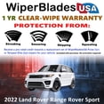 thumbnail image 2 of 2022 Land Rover Range Rover Sport Beam Wiper Blades Wipers w/1yr Warranty (Set of 2) (WiperBladesUSA), 2 of 5